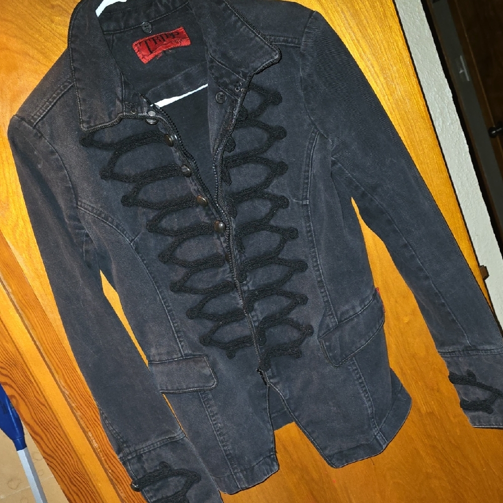 Vinatge Tripp NYC Black Jacket with Red Label